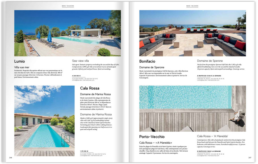 Une sélection de villas de prestige en Cosre