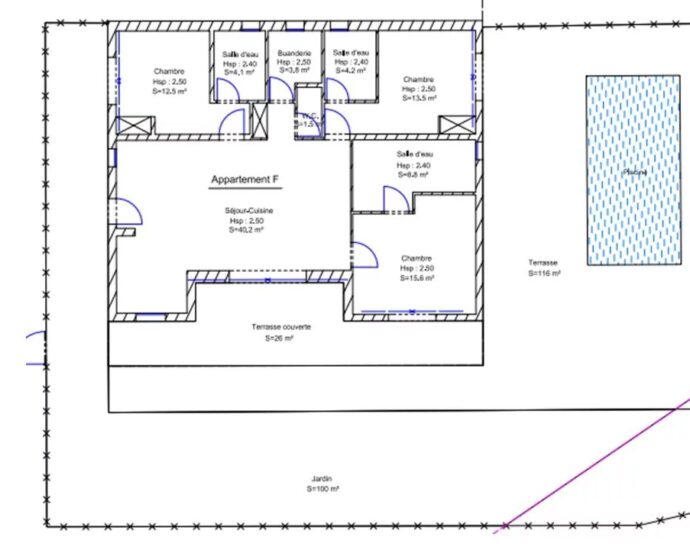 Lecci, Cala Rossa, Villa de 3 chambres avec piscine chauffée et plage à pieds