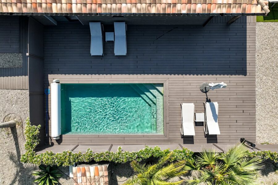 Lecci, Cala Rossa, Villa de 3 chambres avec piscine chauffée et plage à pieds