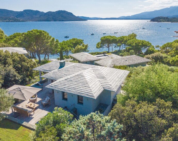 Porto Vecchio, Domaine de Cala Rossa, Villa 4 chambres, piscine, vue mer,