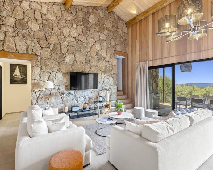 Arasu, villa d’architecte, 4 chambres, piscine, vue mer