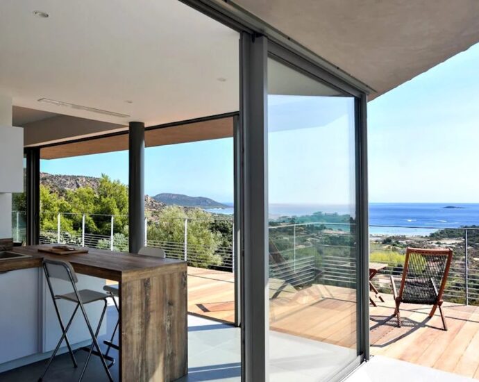 Porto Vecchio, Palombaggia, villa 4 chambres, piscine et vue mer