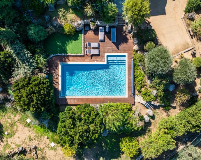 Corbara, Villa vue mer panoramique, 4 chambres, piscine, proche plage