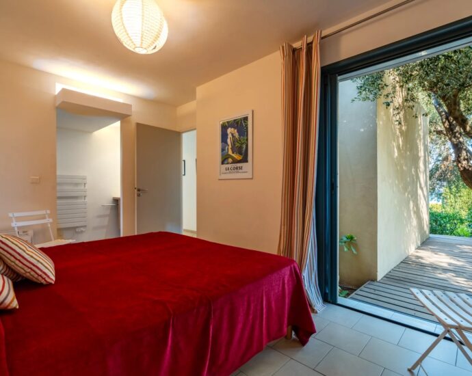 Corbara, Villa vue mer panoramique, 4 chambres, piscine, proche plage