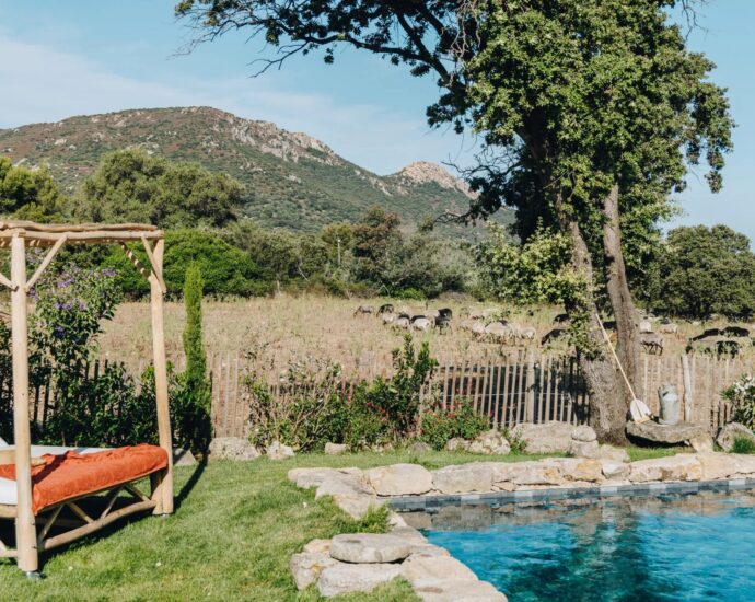 Balagne, Pigna, Villa 3 chambres, piscine, plage à pied