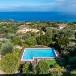 Corbara, Villa vue mer panoramique, 4 chambres, piscine, proche plage