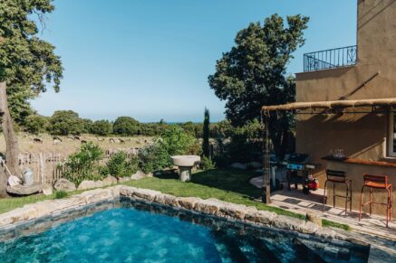 Balagne, Pigna, Villa 3 chambres, piscine, plage à pied