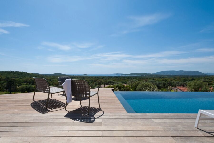 Porto Vecchio, Saint Cyprien, Villa 4 chambres, vue mer et piscine,