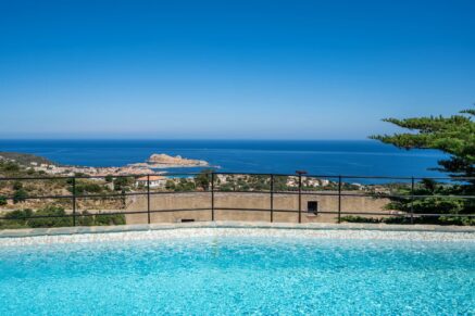 Monticello, villa 5 chambres, piscine, vue mer panoramique, proche plage