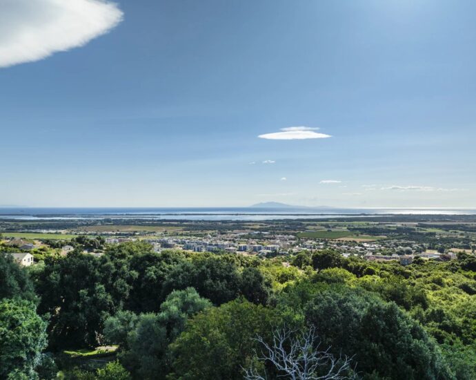 Greater Bastia, Borgo, Building Plot with Permit, Sea View, Close to Beaches and Shops