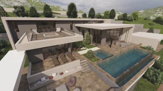 Greater Bastia, Borgo, Building Plot with Permit, Sea View, Close to Beaches and Shops