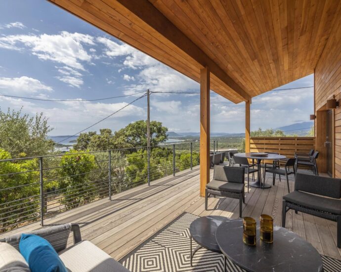 Arasu, Chalet 2 chambres, piscine, vue mer, proche plage