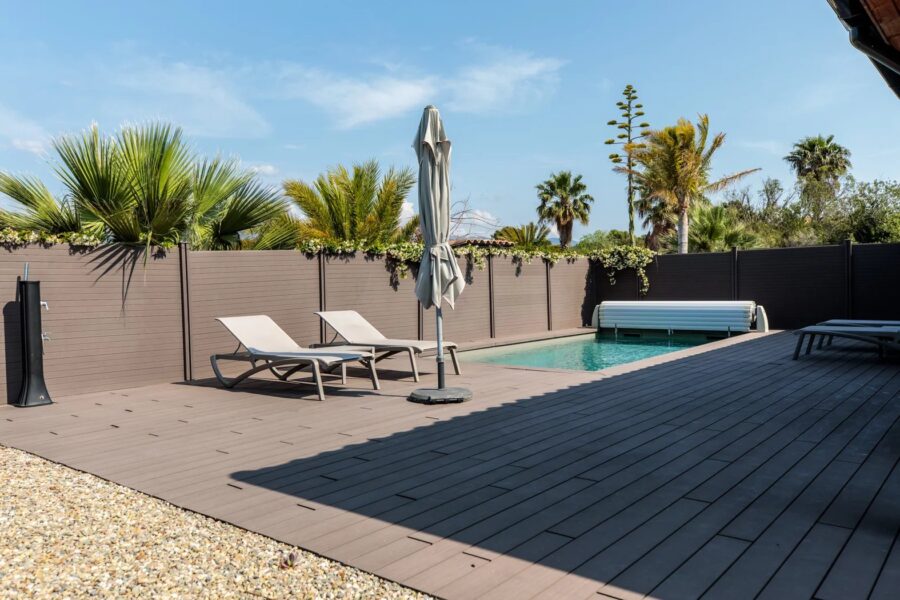 Lecci, Cala Rossa,  Villa de 3 chambres avec piscine et plage à pied