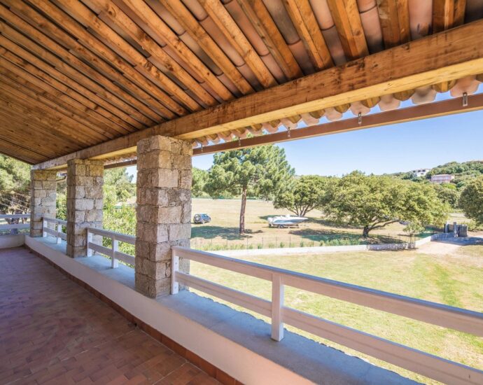 Exclusive, North of Ajaccio, Tiuccia, Calcatoggio,  stone-built villa, 5 bedrooms, pool, gym, sea view, walking distance to the beach