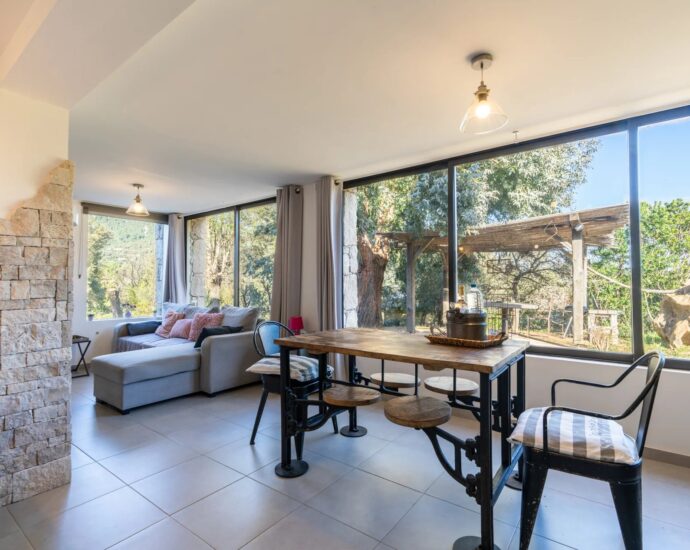 Exclusive, Conca, Bergerie-style Villa, 4 bedrooms, guest house, pool, mountain view