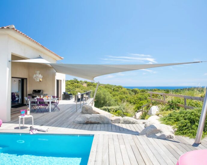 Exclusive, Sainte-Lucie de Porto-Vecchio, 5 Bedroom Villa Near Pinarello, Sea View, Pool