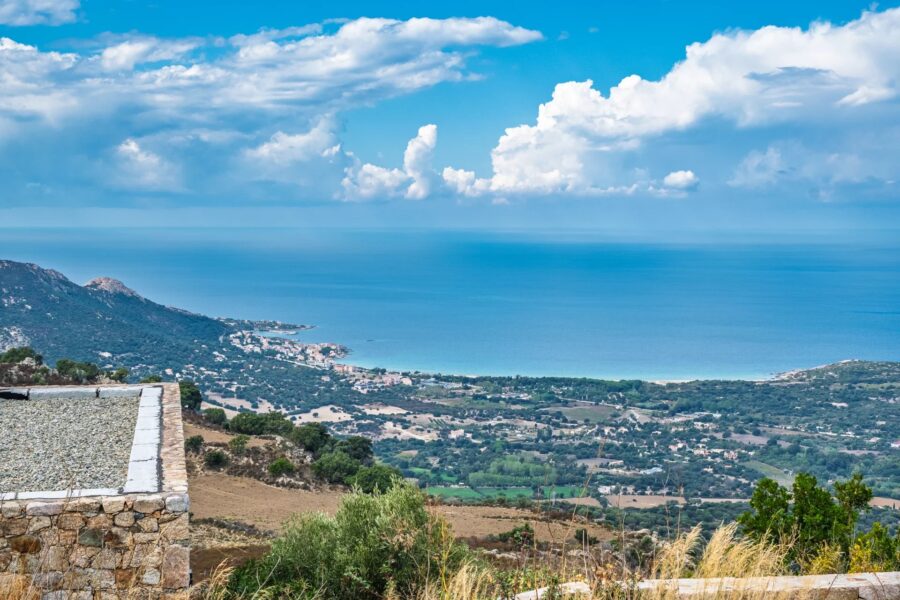 Pigna, Sant Antonino, Shepherd-style villa, 3 bedrooms, panoramic sea and mountain views