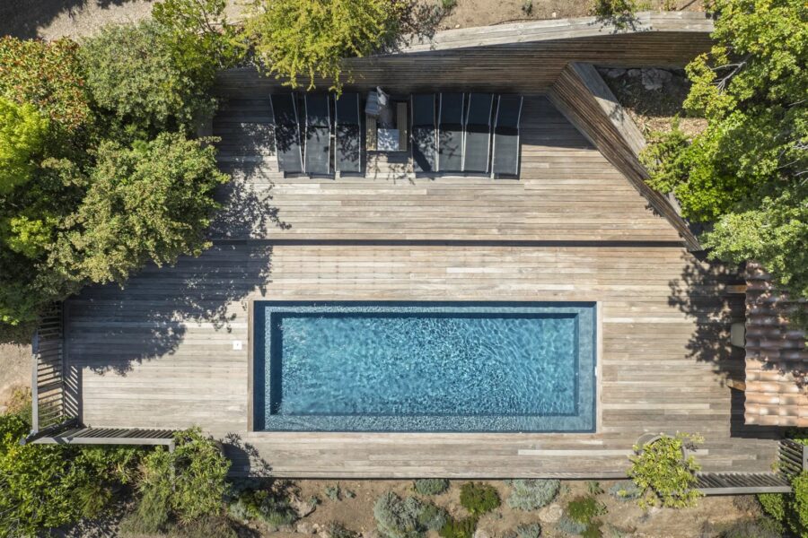 Porto-Vecchio, 3 villas, 7 bedrooms, swimming pool, sea and mountain views, near beach