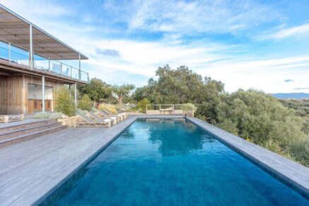 Pianottoli-Caldarello, Villa 6 chambres, piscine, vue mer, proche plage