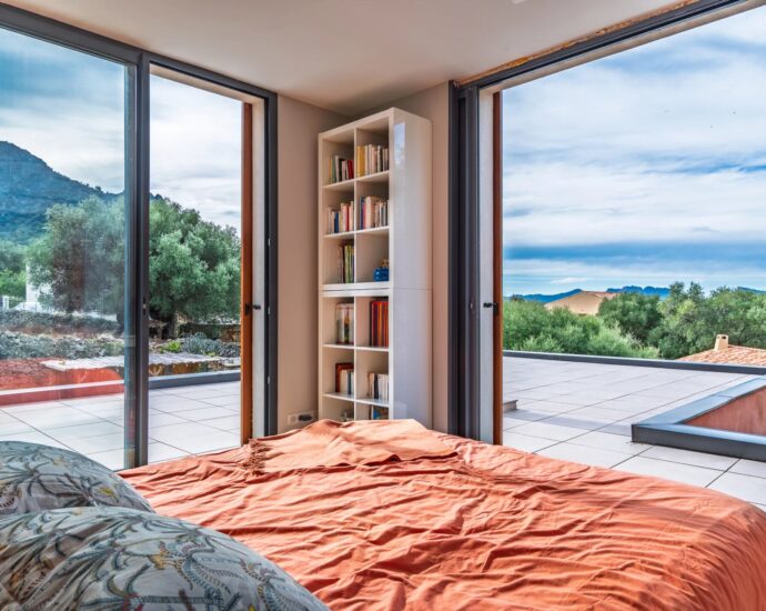 Région de Calvi, Zilia, villa 5 chambres, piscine chauffée, vue montagnes