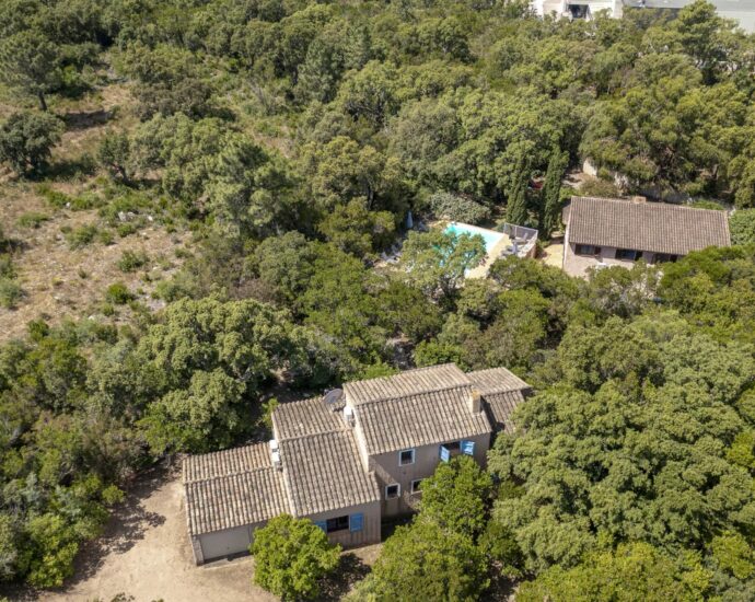 Sainte-Lucie de Porto-Vecchio, Property with 3 Homes, Pool, Near the River and Pinarello Beach