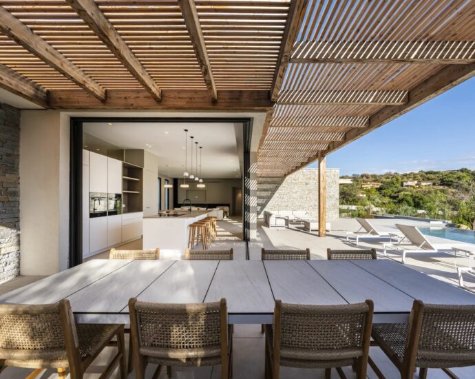 Arasu, Villa d&rsquo;architecte, 4 chambres, piscine, plage à pied