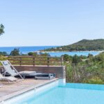 Favone, villa vue mer, 4 chambres, piscine, proche plage