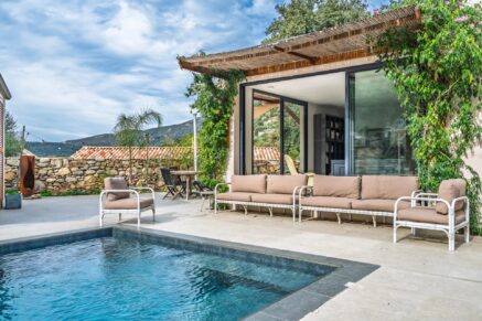 Région de Calvi, Zilia, villa 5 chambres, piscine chauffée, vue montagnes