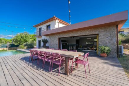 Pietrosella, Presqu’île de l’Isolella, Villa, 3 chambres, piscine, aperçu mer, proche plage et Porticcio