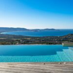 Lumio, Architect-designed villa, 6 bedrooms, panoramic sea view, heated pool, close to beaches