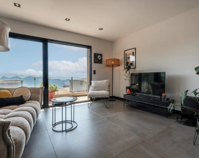 Saint-Florent, Barbaggio, appartement vue mer, 3 chambres, proche plage