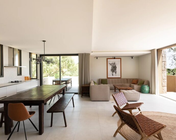 Porto-Vecchio, Domaine de Cala Rossa, villa 4 chambres, piscine, plage à pied