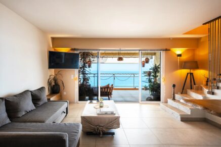 Ajaccio, Route des Sanguinaires, Duplex, 4 chambres, vue panoramique mer, plage à pied