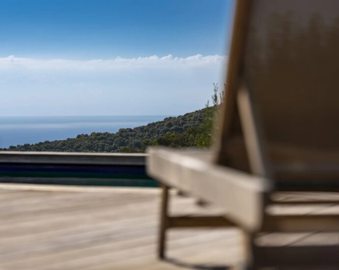 Ajaccio, Salario, Luxury stone villa, 4 suites, panoramic view, Swimming pool