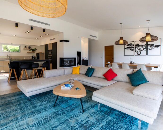 Domaine d&rsquo;Arasu, Villa vue mer panoramique, 4 chambres, piscine chauffée, proche plage