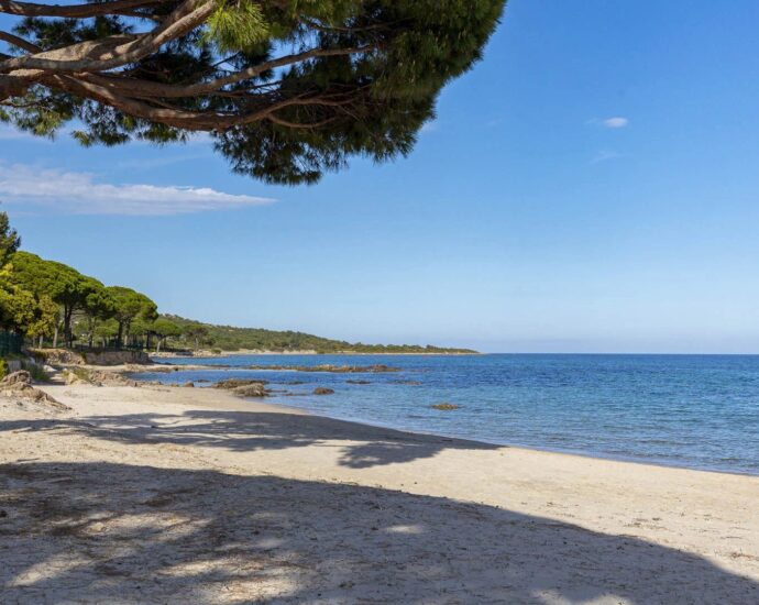 Caramontino, Domaine d&rsquo;Arinella, villa 7 chambres, pied dans l&rsquo;eau, piscine, vue mer panoramique, plage à pied