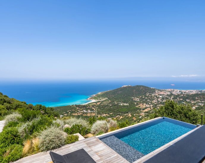 Balagne, Corbara, Panoramic Sea View Villa, 4 Bedrooms, Heated Pool, Close to Beaches