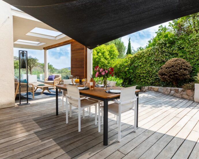 Domaine d&rsquo;Arasu, Villa vue mer panoramique, 4 chambres, piscine chauffée, proche plage