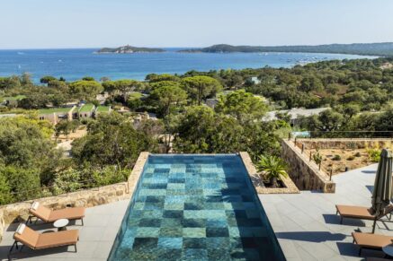 Sainte-Lucie de Porto-Vecchio, Caramontinu, Villa vue mer panoramique, 6 chambres, piscine, proche plage