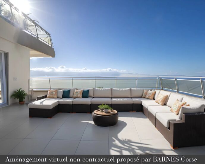 Ajaccio, Exclusivité, Penthouse type T6, 4 chambres vue panoramique mer