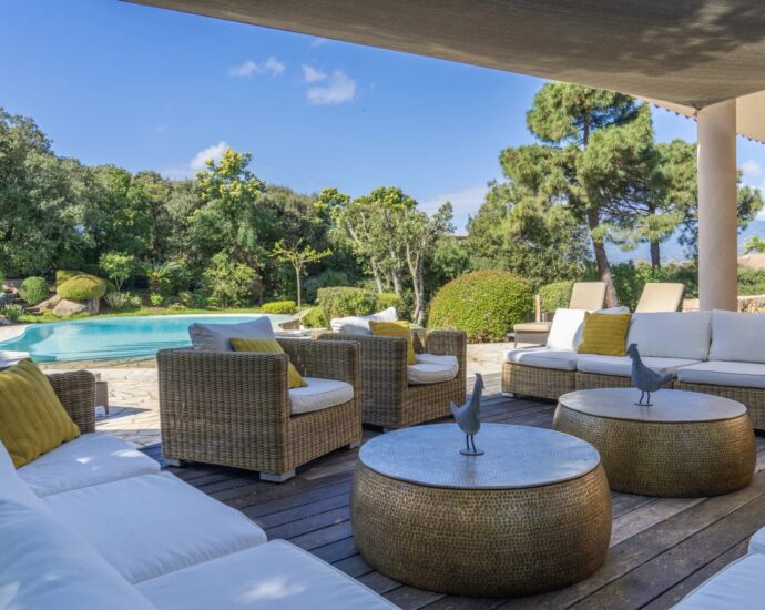 Porto-Vecchio, Domaine de Cala Rossa, villa 4 chambres, piscine, plage à pied