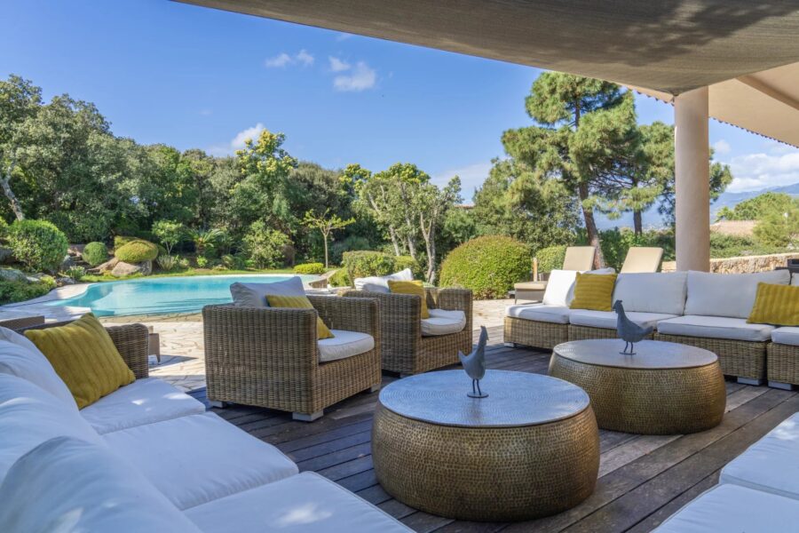 Porto-Vecchio, Domaine de Cala Rossa, villa 4 chambres, piscine, plage à pied