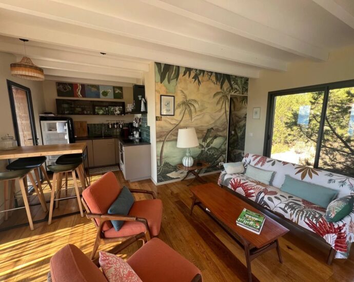 Porto Vecchio, Palombaggia, Propriété vue mer, 4 chambres, piscine, plage à pied