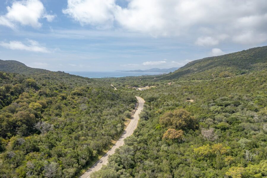 Porto-Vecchio, Palombaggia, Terrain constructible, Permis de construire, Vue montagne, Aperçu mer