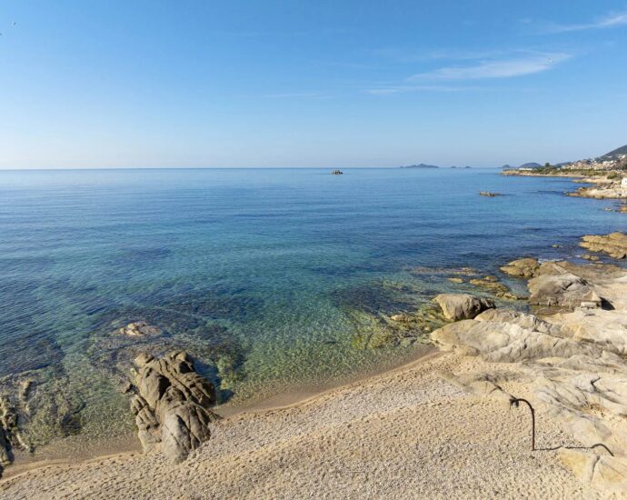 Exclusive: Ajaccio, waterfront villa with panoramic sea view, 6 bedrooms, walking distance to the beach.