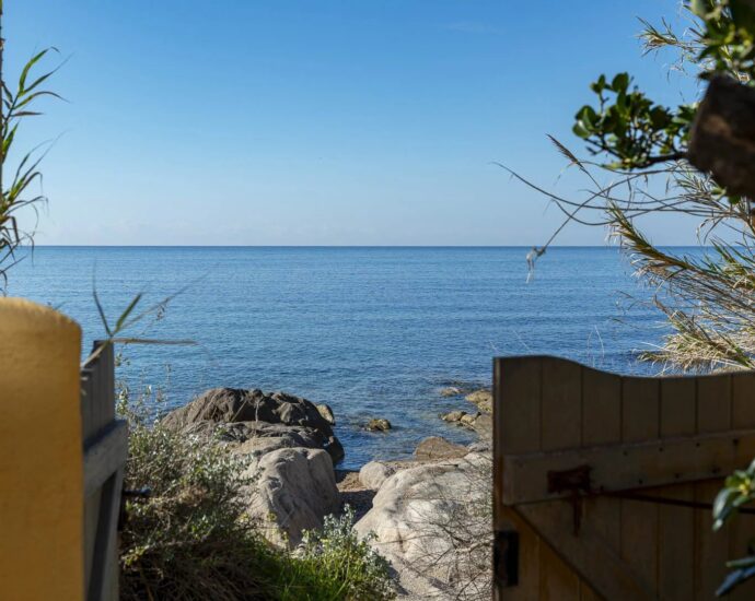 Exclusive: Ajaccio, waterfront villa with panoramic sea view, 6 bedrooms, walking distance to the beach.