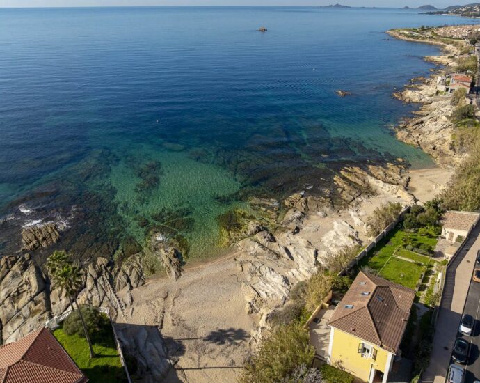 Exclusive: Ajaccio, waterfront villa with panoramic sea view, 6 bedrooms, walking distance to the beach.