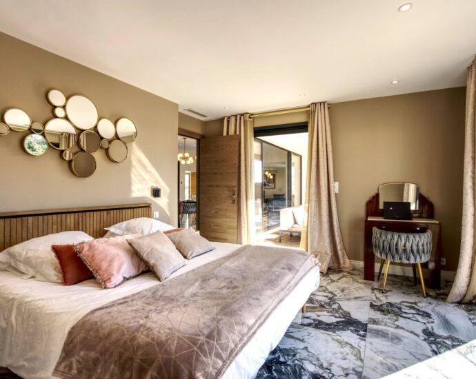 Porto-Vecchio, Arasu, Villa plage à pied, 4 chambres, piscine, domaine privé, aperçu mer