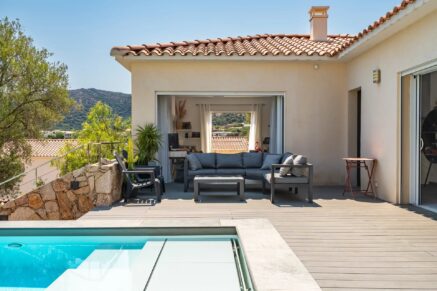 Monticello, villa 4 Chambres, piscine, vue mer, proche plage