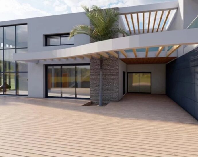 Arasu , Terrain à bâtir d&rsquo;environ 2 499 m&sup2; avec permis de construire et plage à pied